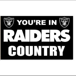 MLas Vegas Raiders NFL Premium 3’ X 5’ YOU’RE IN RAIDERS COUNTRY Flag